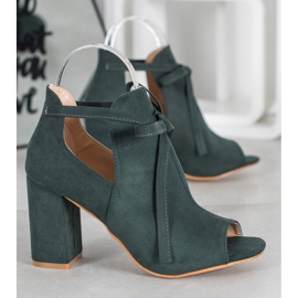 Sidotut Open Toe VINCEZA -kengät vihreä 1