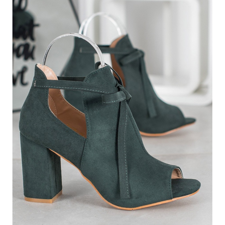 Sidotut Open Toe VINCEZA -kengät vihreä 1