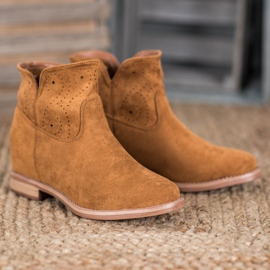 Seastar Saappaat avoimella kuviolla ruskea 1