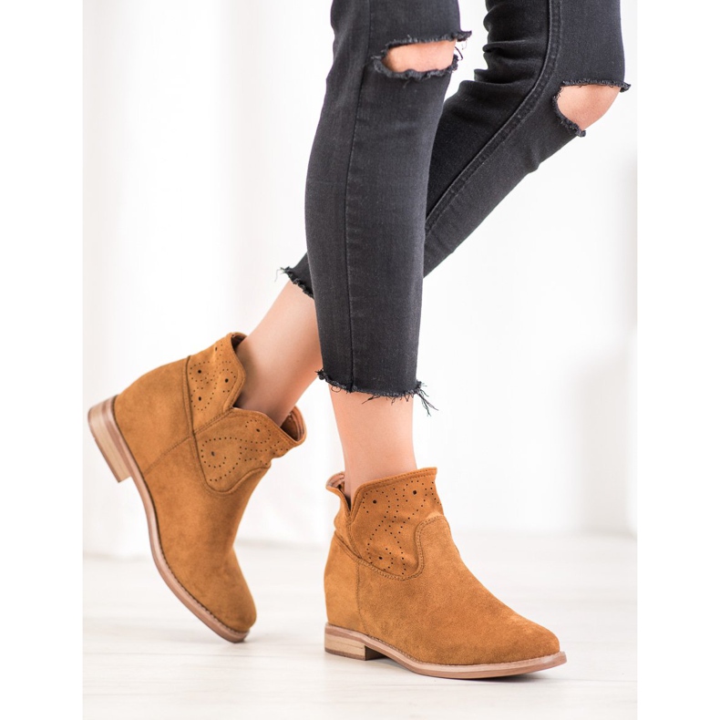 Seastar Saappaat avoimella kuviolla ruskea 2