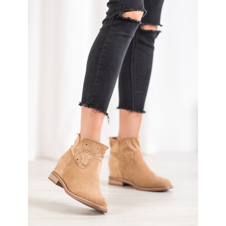 Seastar Saappaat avoimella kuviolla ruskea 2