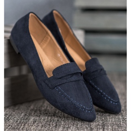 Best Shoes Mokkanahkakengät Spitzissä tummansininen sininen 1