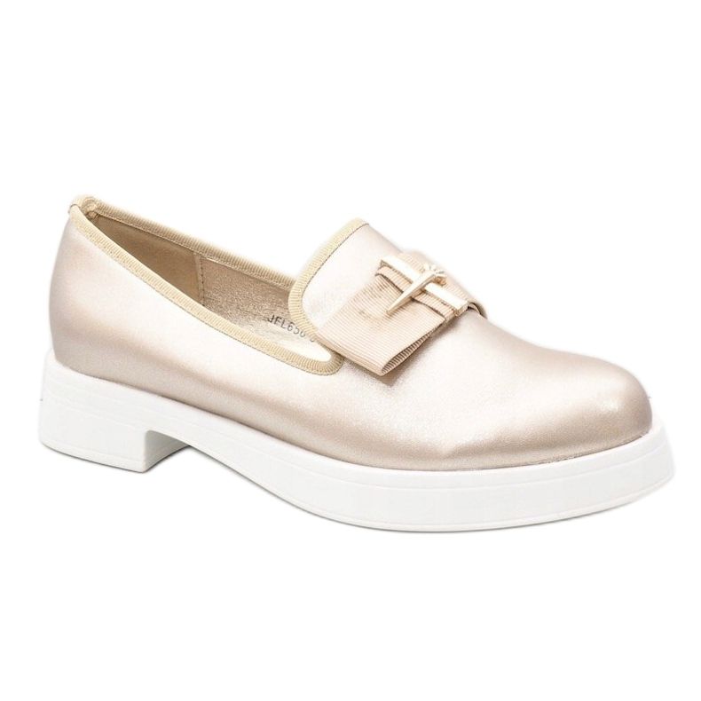 Kultaiset liukukengät JFL656-3-alustalla kultainen 1