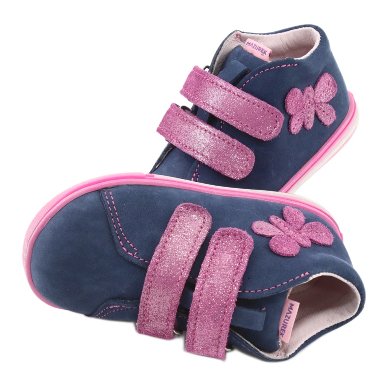 Mazurek 264 Motor -Navy/Pink Butterfly Boots sininen 6