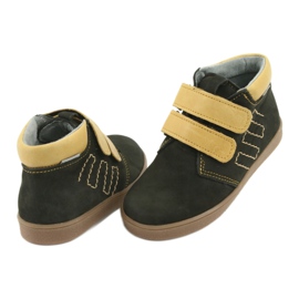 Nahkasaappaat tarranauhalla Mazurek 1341 musta monivärinen keltainen 4