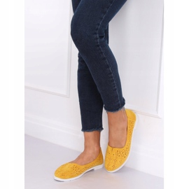 Hunaja avoimet ballerinat ZA02P Keltainen 2