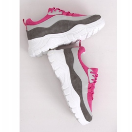 Moniväriset 902-3 Harmaat urheilukengät vaaleanpunainen monivärinen 1