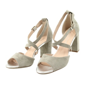 Harmaat gladiaattorisandaalit Sergio Leone SK865 4