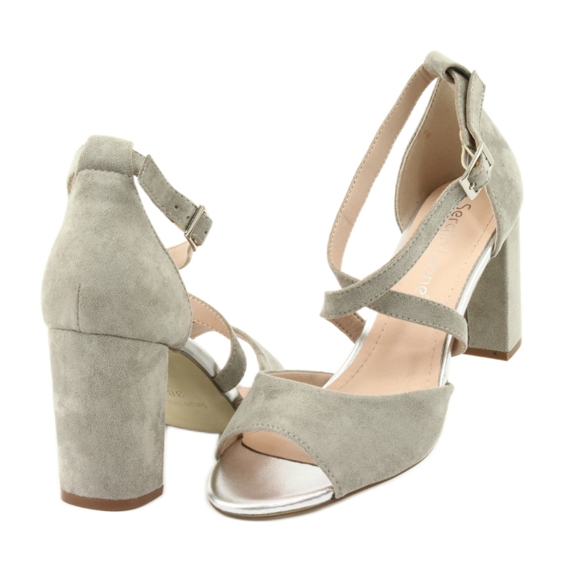 Harmaat gladiaattorisandaalit Sergio Leone SK865 5