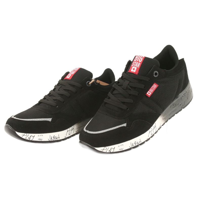 Big Star FF 174207 -urheilukengät valkoinen musta 2