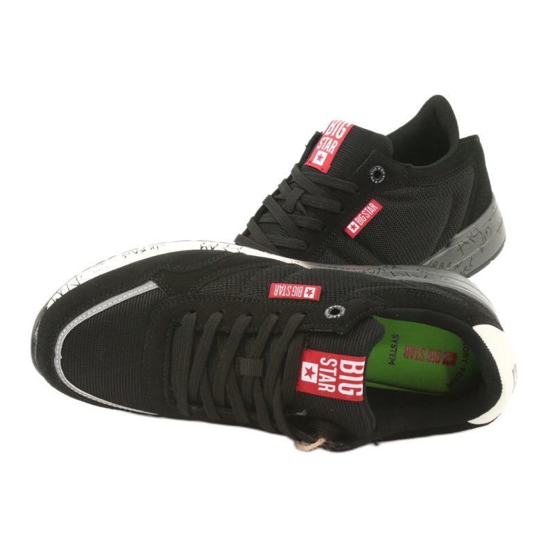 Big Star FF 174207 -urheilukengät valkoinen musta 3