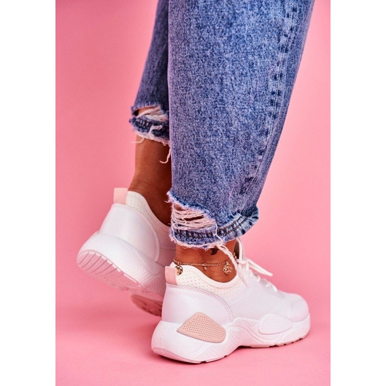 BUGO Naisten urheilukengät vaaleanpunainen ja valkoinen Fellen 2