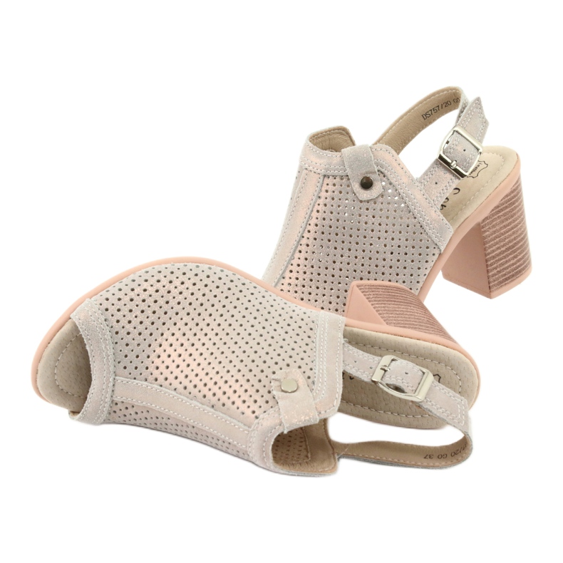 Avoimet sandaalit beige / kulta Filippo DS757 kultainen 5