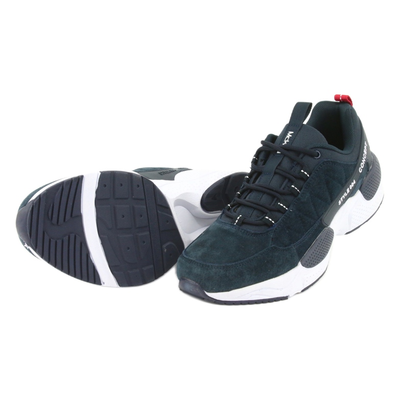 McKey MSP1464 mokkanahkaiset urheilukengät laivastonsininen 5