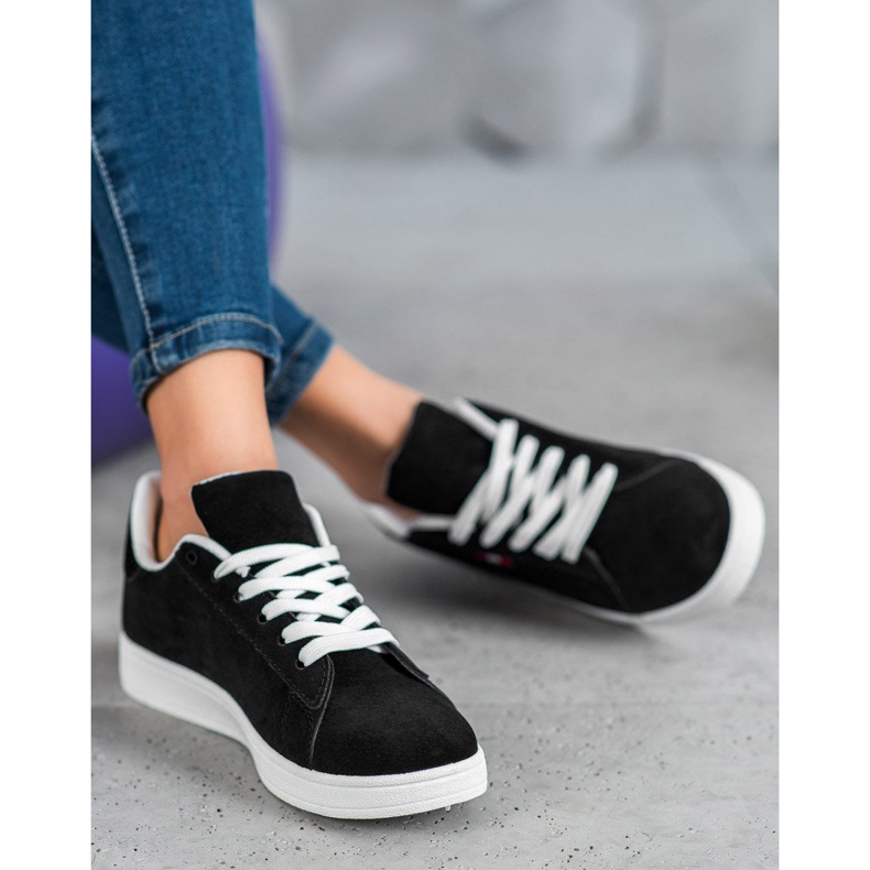 SHELOVET Mukavat Eco-nahkakengät musta 2