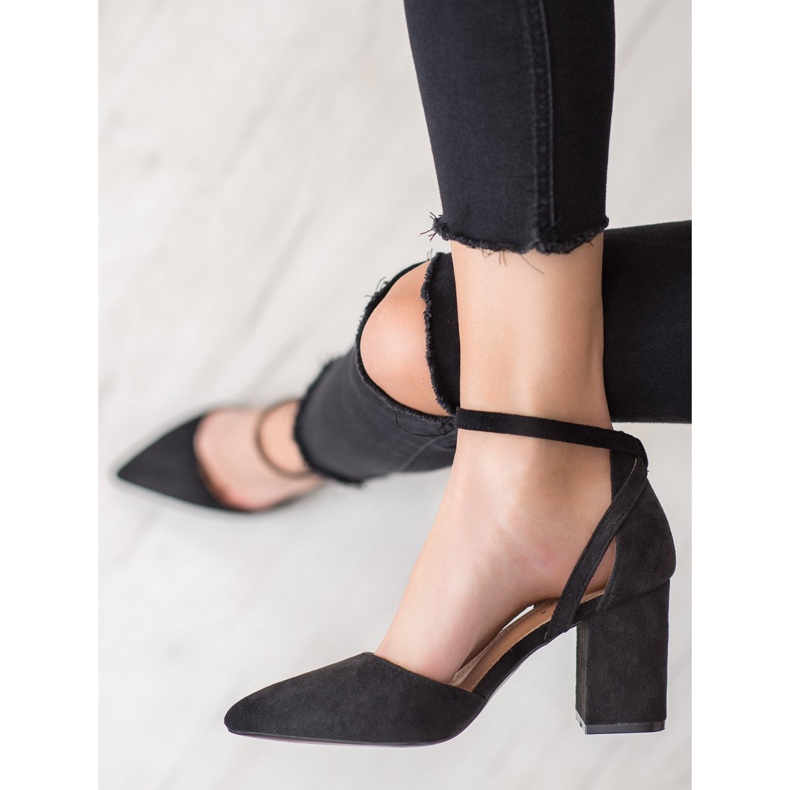 Seastar Tyylikkäät mokkanahkat musta 1