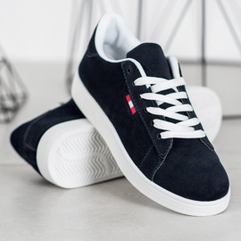 SHELOVET Mukavat Eco-nahkakengät laivastonsininen 1