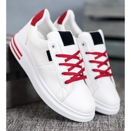 SHELOVET Muodikkaat valkoiset urheilukengät valkoinen 1