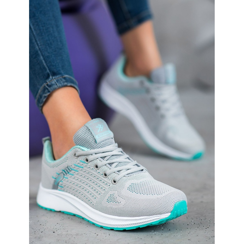 Ax Boxing Mukavat avoimet urheilukengät harmaa vihreä 1