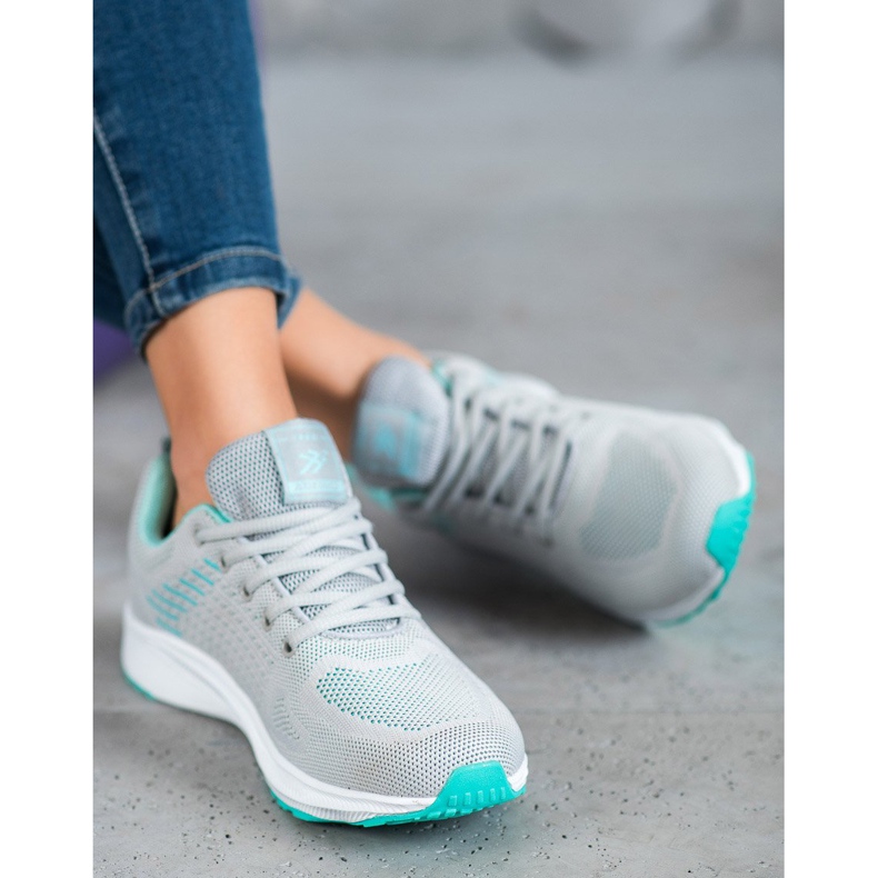 Ax Boxing Mukavat avoimet urheilukengät harmaa vihreä 2