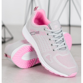 Ax Boxing Mukavat avoimet urheilukengät vaaleanpunainen harmaa 1