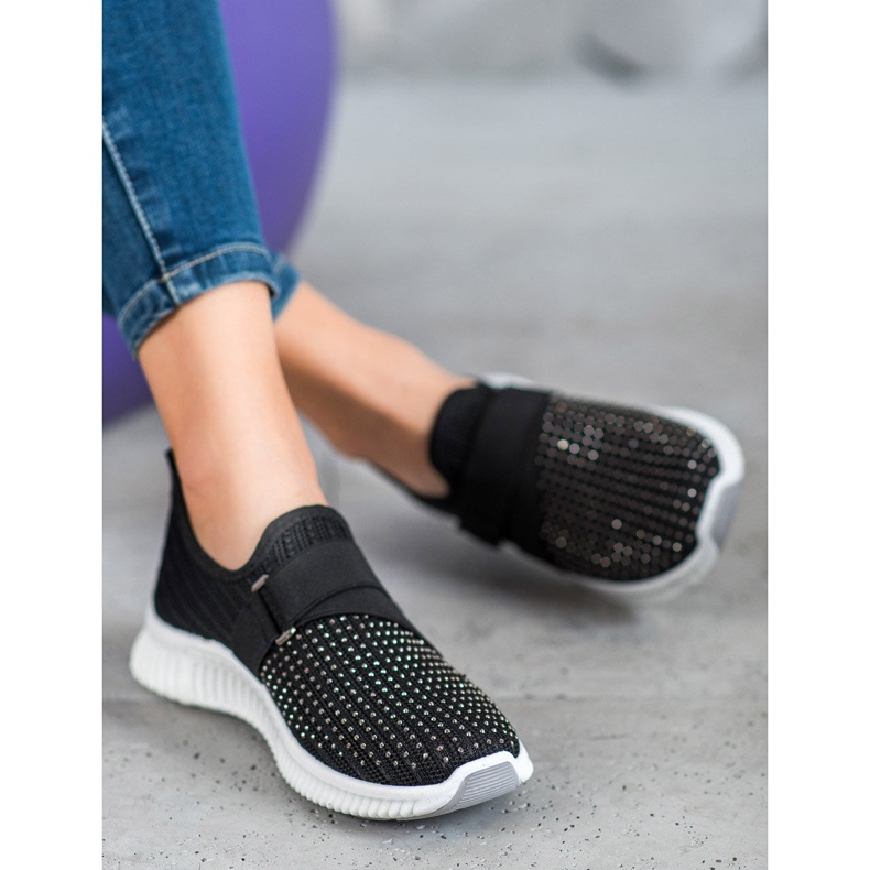 SHELOVET Mustat sliponit kristalleilla 2