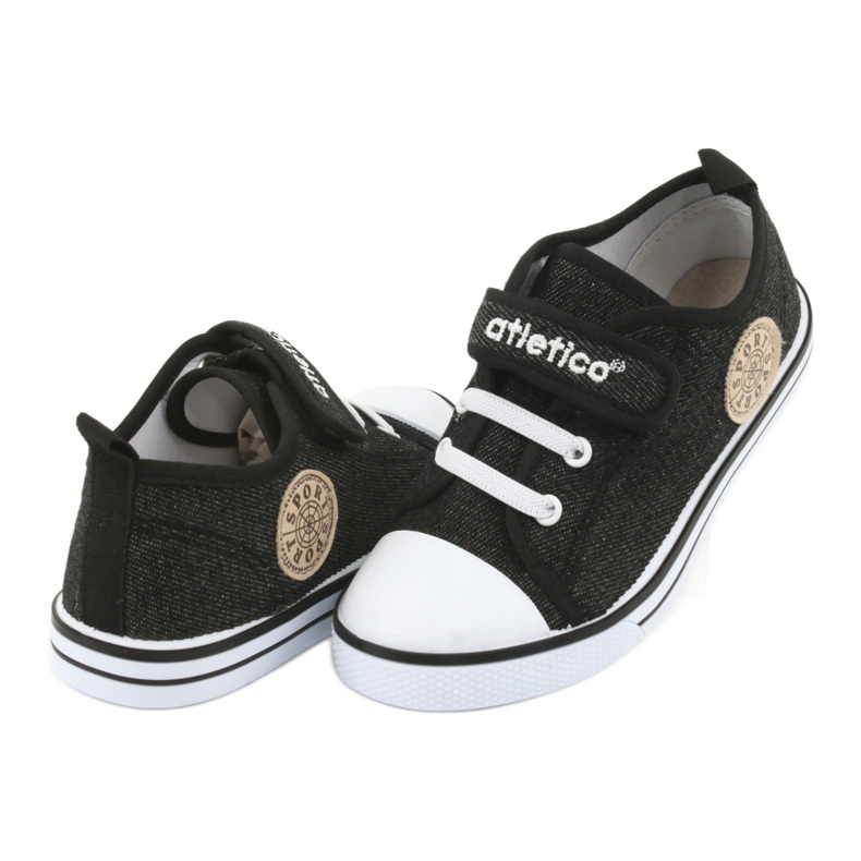 Tennarit, joissa nahkainen Atletico BSM029 musta 4