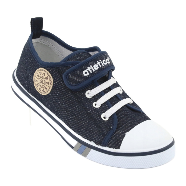 Tennarit, joissa nahkatukki Atletico tummansiniset farkut BSM029 laivastonsininen 1