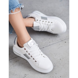 SHELOVET Nauhalliset urheilukengät valkoinen 1