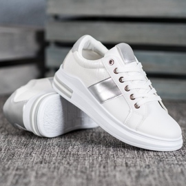 SHELOVET Nauhalliset urheilukengät valkoinen 2