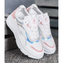 SHELOVET Muodikkaat valkoiset lenkkarit valkoinen monivärinen 2