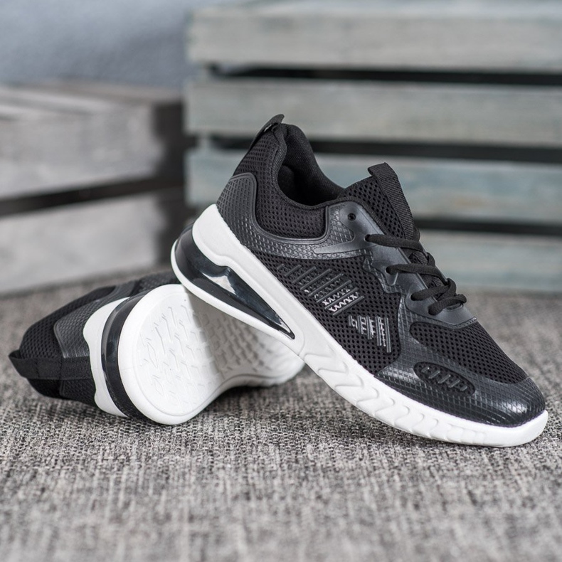 Ideal Shoes Sidotut kengät verkolla musta keltainen 2