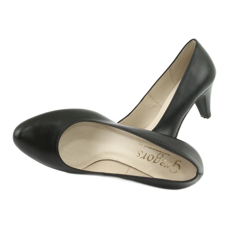 Gregors 465 mustat nahkaiset yrityspumput 5