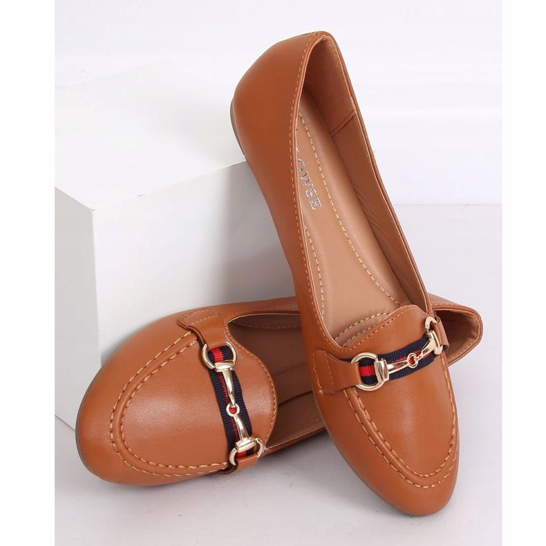 Loaferit kameli 9F177 Kameli ruskea 2