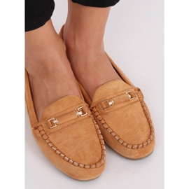 Naisten loafers kameli 22-7 Camel ruskea 1