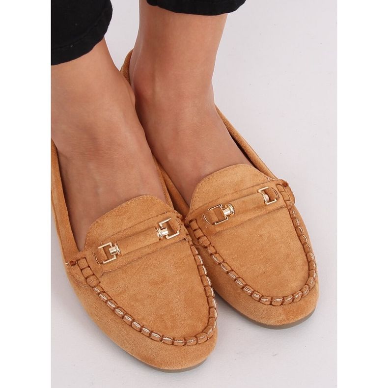 Naisten loafers kameli 22-7 Camel ruskea 1