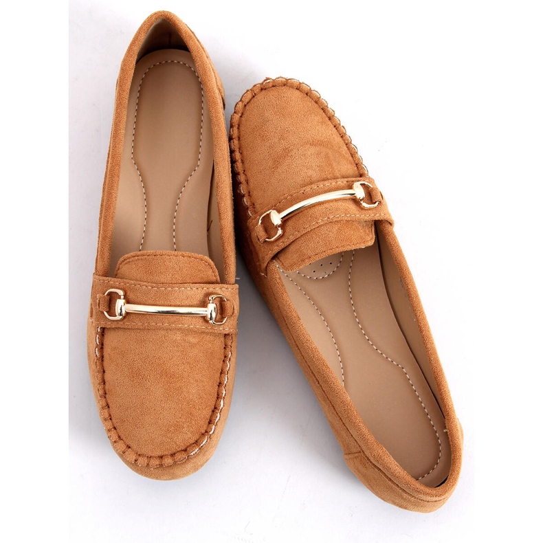 Naisten loafers kameli 99-01A Camel ruskea 1