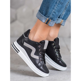 SHELOVET Urheilukengät, joissa piilotettu kiila musta 2