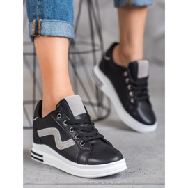 SHELOVET Urheilukengät, joissa piilotettu kiila musta 1