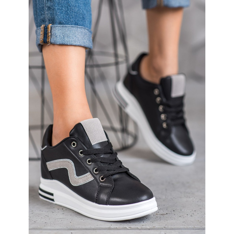 SHELOVET Urheilukengät, joissa piilotettu kiila musta 1