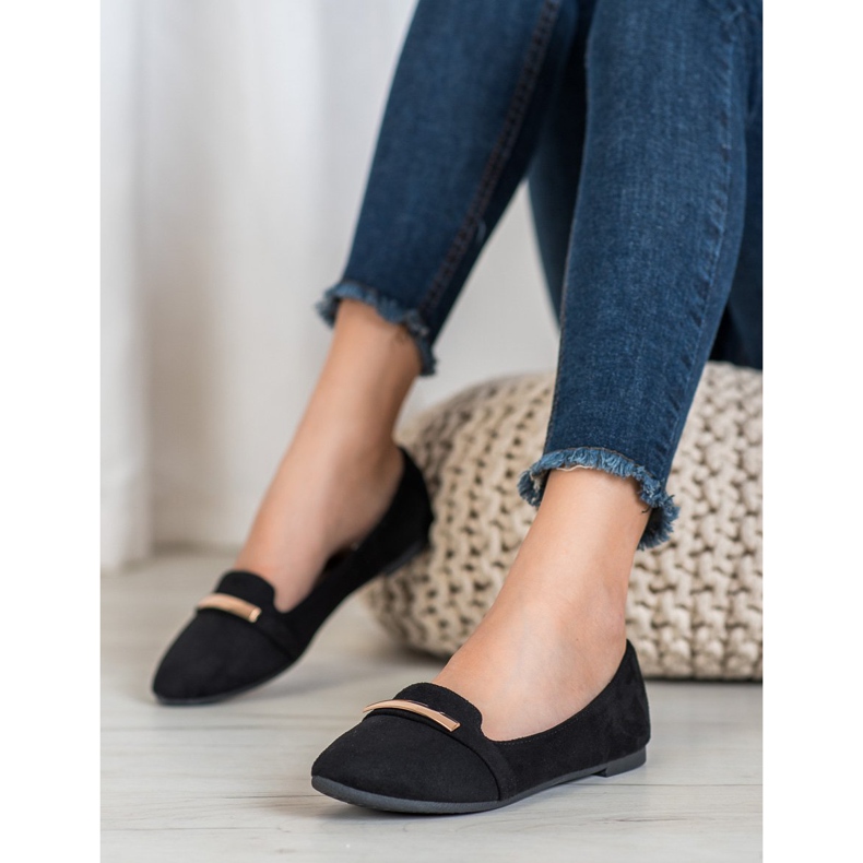 SHELOVET Musta ballerina koristeella 1