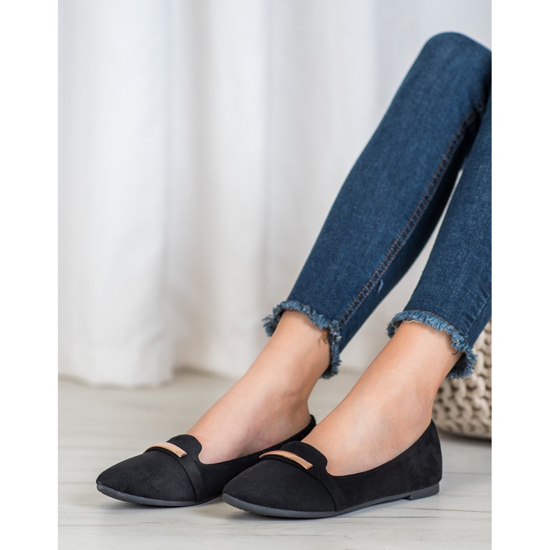 SHELOVET Musta ballerina koristeella 2