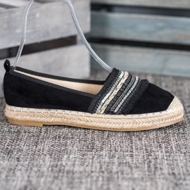 RTX WALK Mukavat espadrillit koristeilla musta 1