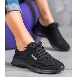 SHELOVET Sidotut tekstiilikengät musta 1