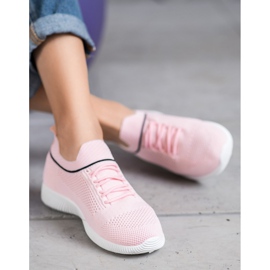 SHELOVET Vaaleanpunaiset urheilukengät vaaleanpunainen 1