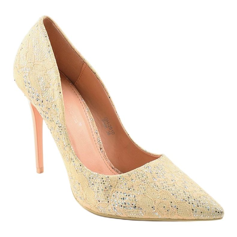 Vaaleanpunaiset klassiset korkokengät GH-2510 vaaleanpunainen monivärinen 1