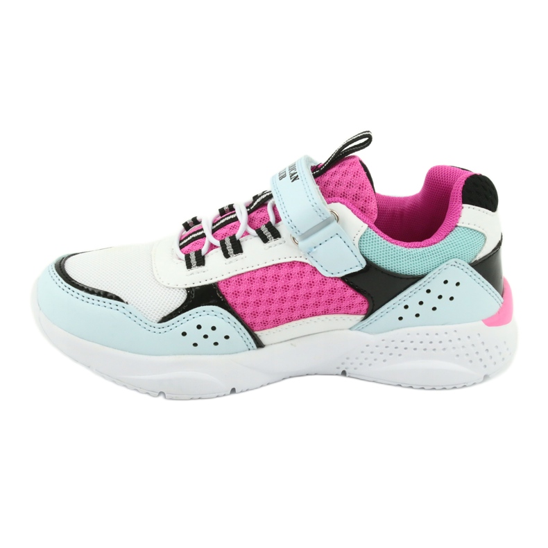 Muodikkaat American Club ES07 -urheilukengät valkoinen sininen vaaleanpunainen 2