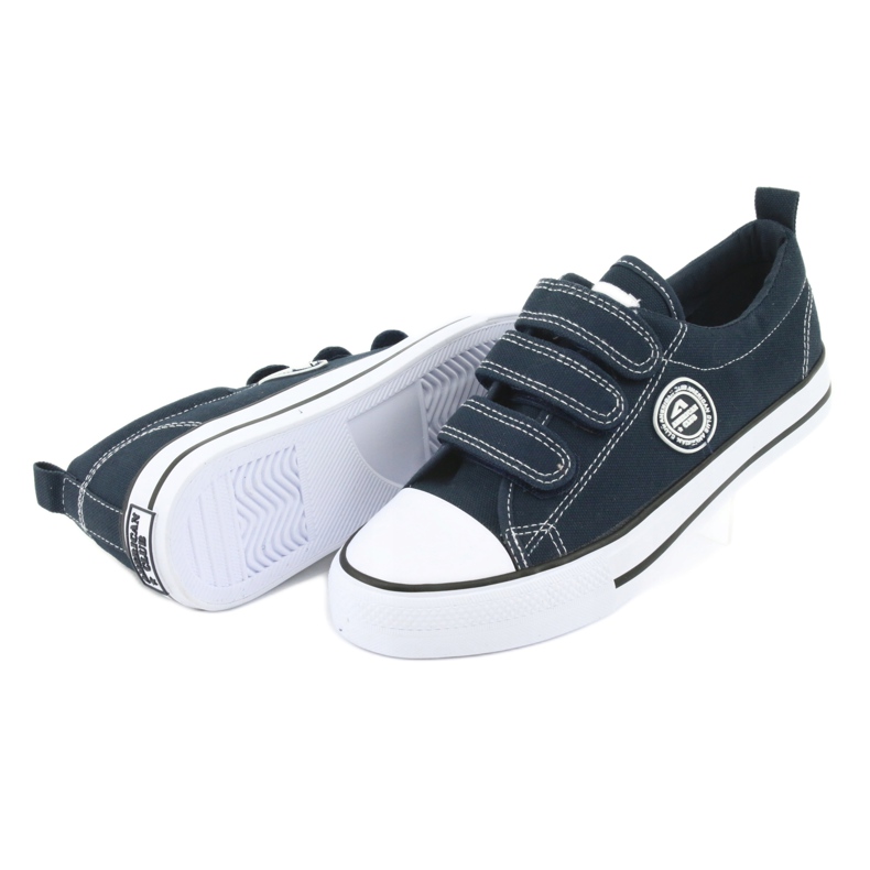 American Club Amerikkalaiset LH31 tummansiniset velcro -lenkkarit tummansininen 4
