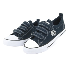 American Club Amerikkalaiset LH31 tummansiniset velcro -lenkkarit tummansininen 3