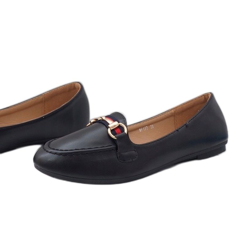 Mustat ekonahkaiset ballerinalasit 9F177 1